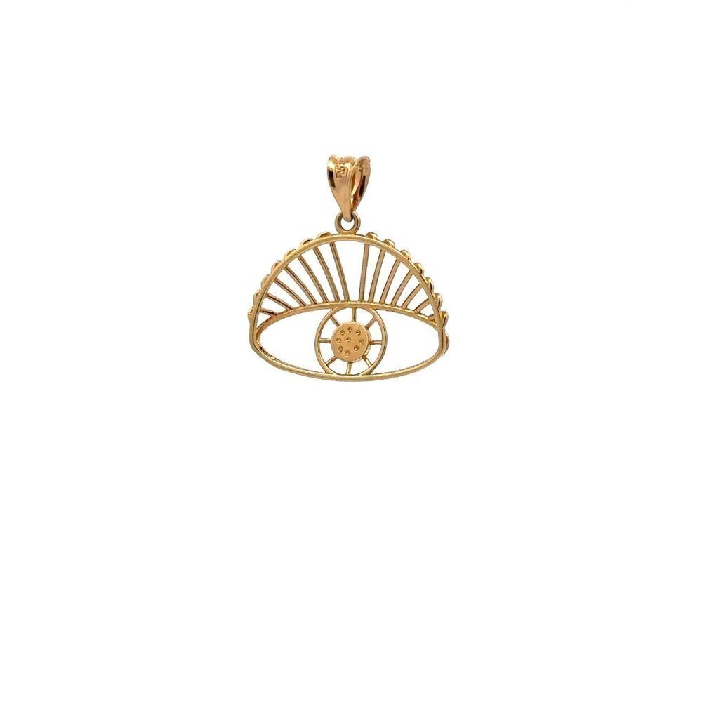 18K Gold Pendant Evil Eye - Picture 6 of 11